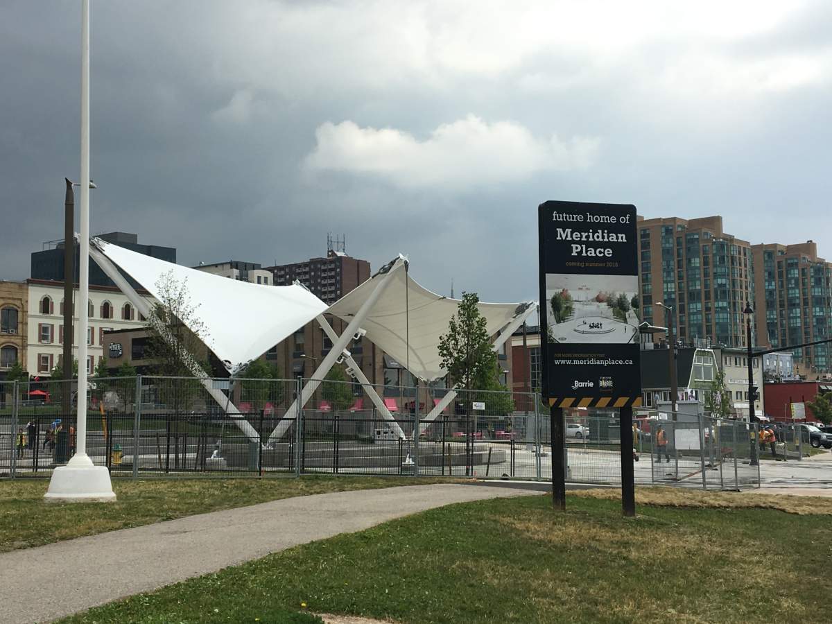 Memorial Square and Meridian Place are set to officially open to the public June 29.
