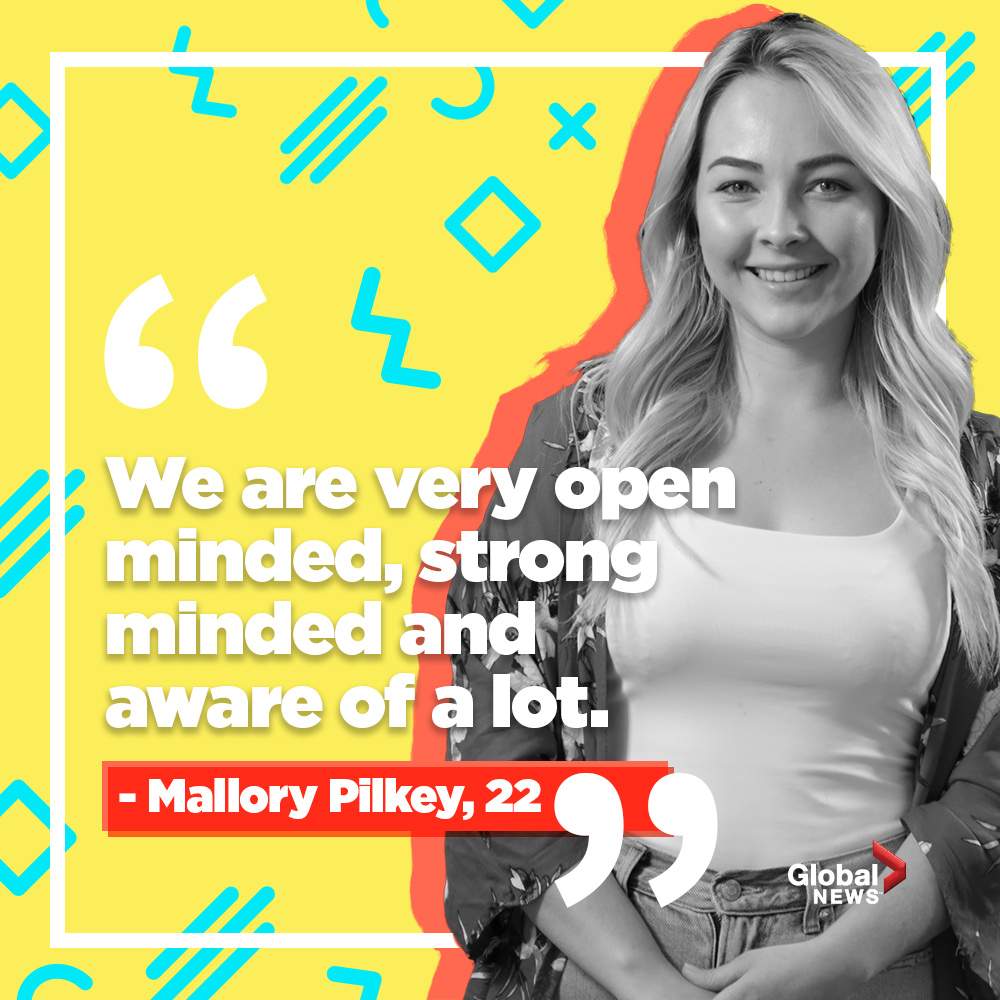Some, like 22-year-old Mallory Pilkey, says her generation is one that values inclusiveness.