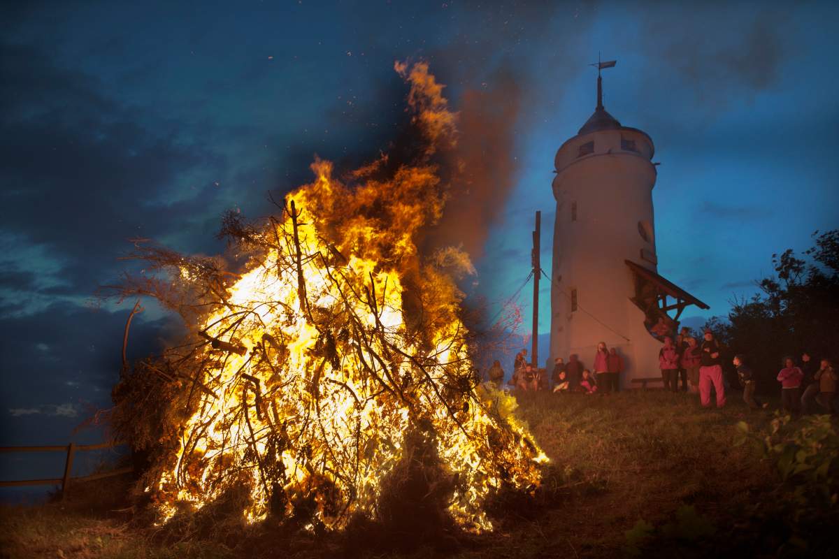 Austria Lower Austria Scheibbs – mid summer festival on the Blassenstein mountain.