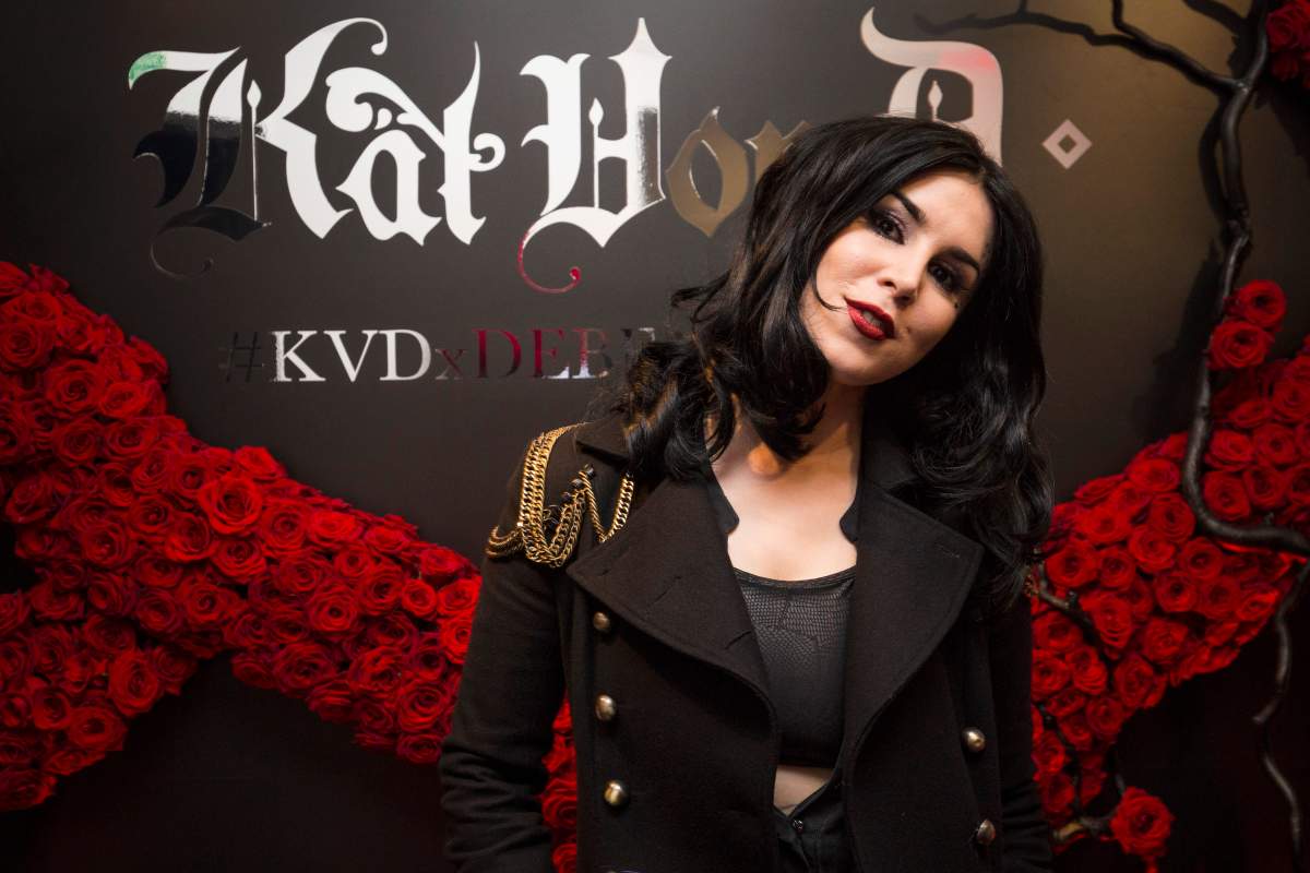 Tattoo artist and television personality Kat Von D attends an influencer launch of the new Kat Von D Beauty range at 15 Bateman Street on October 7, 2016 in London, England.