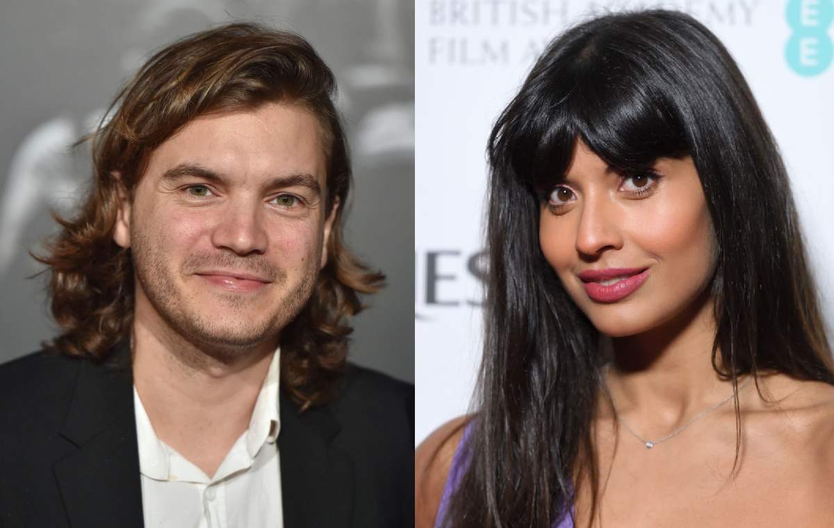 Actors Emile Hirsch and Jameela Jamil .