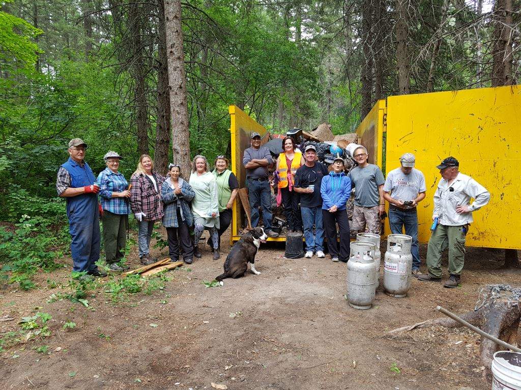 A large, illegal dump site near Peachland cleaned up by volunteers - image