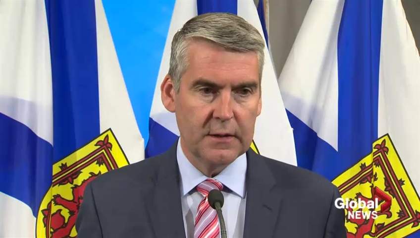 Nova Scotia Premier Stephen McNeil speaks to the media on June 27, 2018.