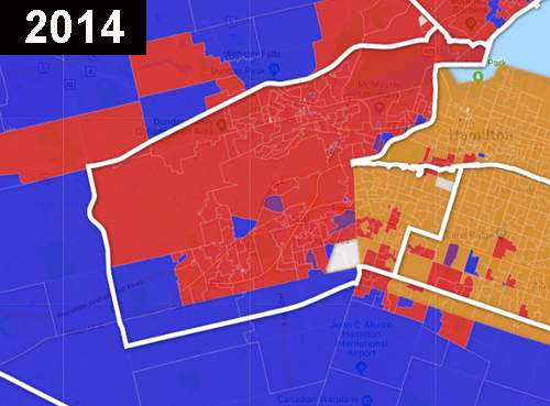 Ontario’s startling election in eight before-and-after maps - image