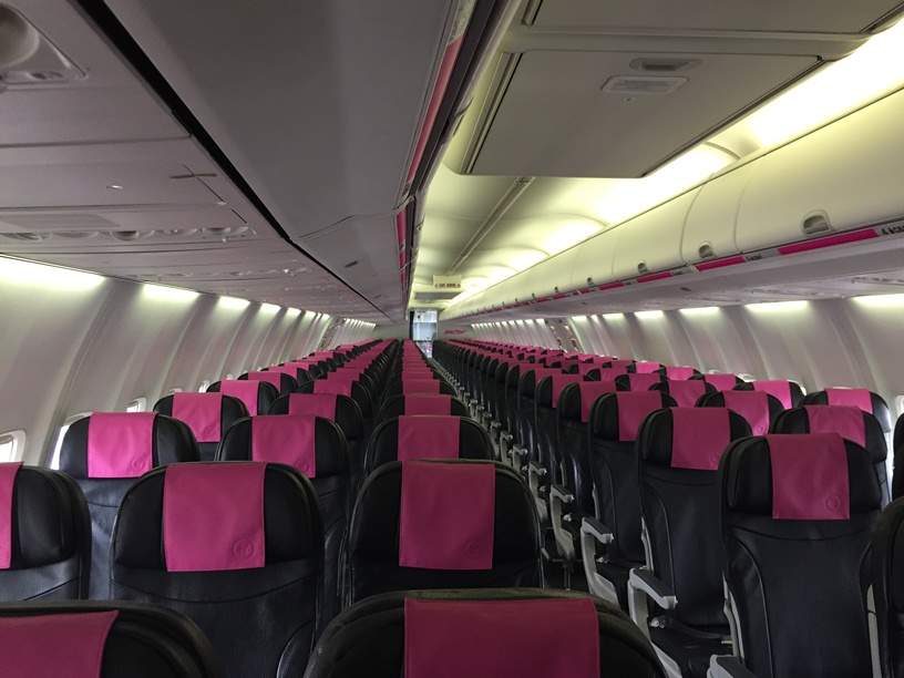 The interior of Swoop’s first plane.