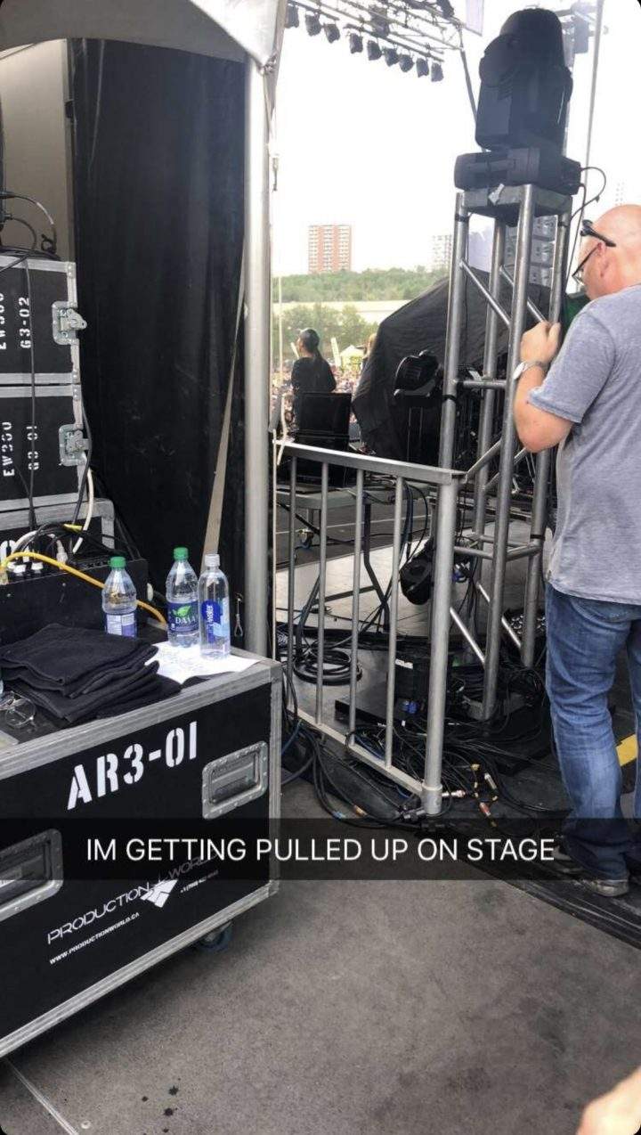 Backstage at TLC