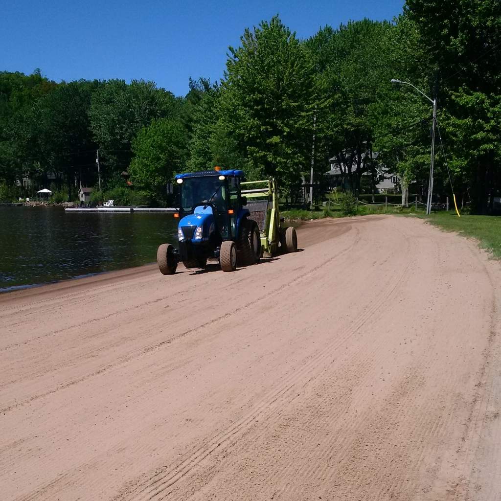 Kirby's Beach was shut down temporarily last month after needles and glass were found. 