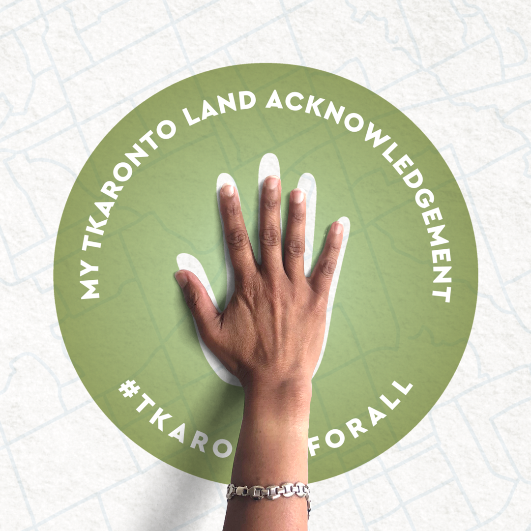 The signs titled ‘Land Acknowledgement’ can be found at 160 bus shelters across the GTA.