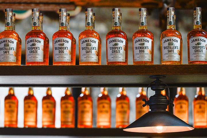 Bottles of Jameson whiskey are pictured in this March 10, 2017 file photo. 