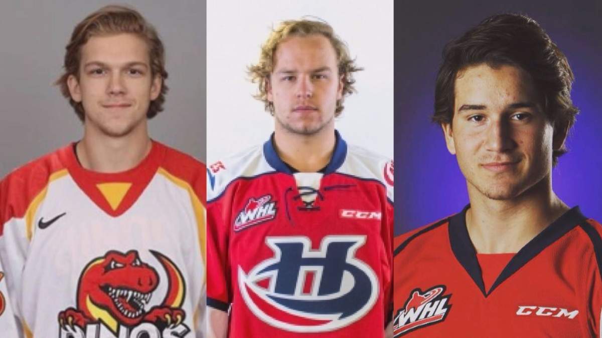 Three hockey players remain in hospital and one of them is fighting for his life, after the trio suffered serious burn injuries at a bonfire outside Calgary June 15, 2018.