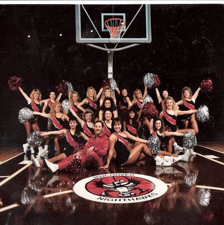 The Vancouver Nighthawks cheerleaders, the Hawkettes.