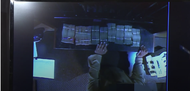 Large volumes of suspicious cash being processed at a B.C. casino.