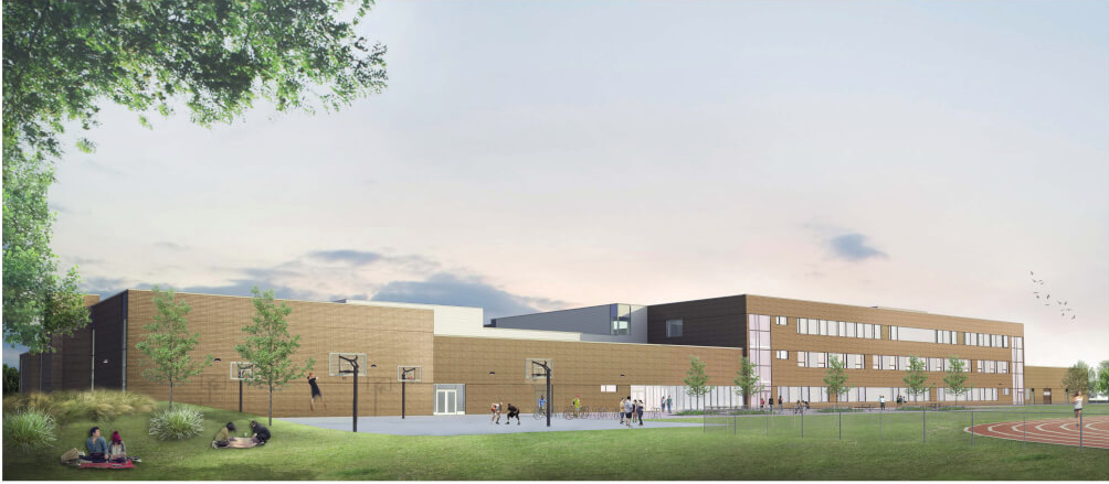 Rendering of Nora Frances Henderson secondary school.