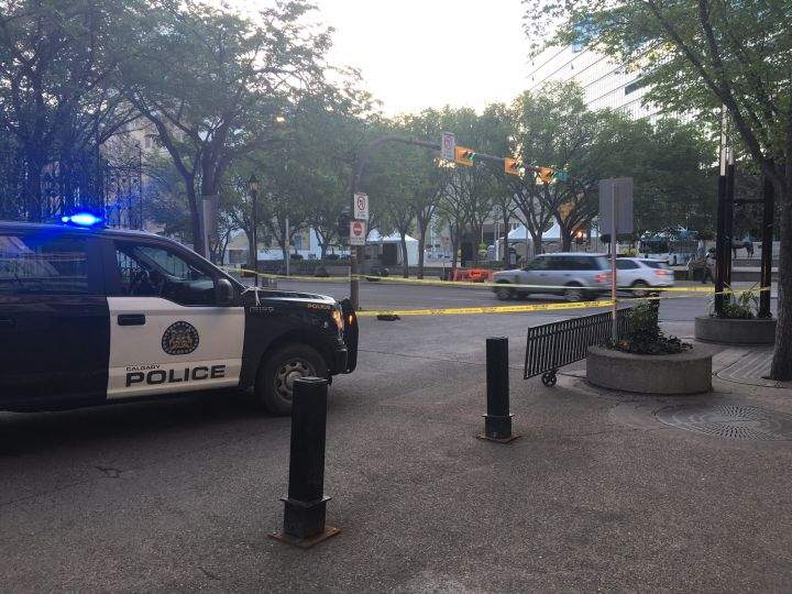 Police are investigating a stabbing incident at Olympic Park Tuesday.