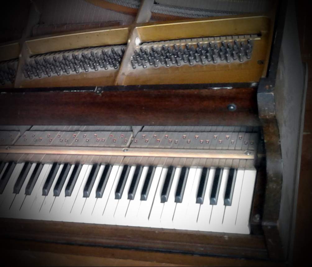 One of the pianos Richmond RCMP are looking to reunite with their owners. 