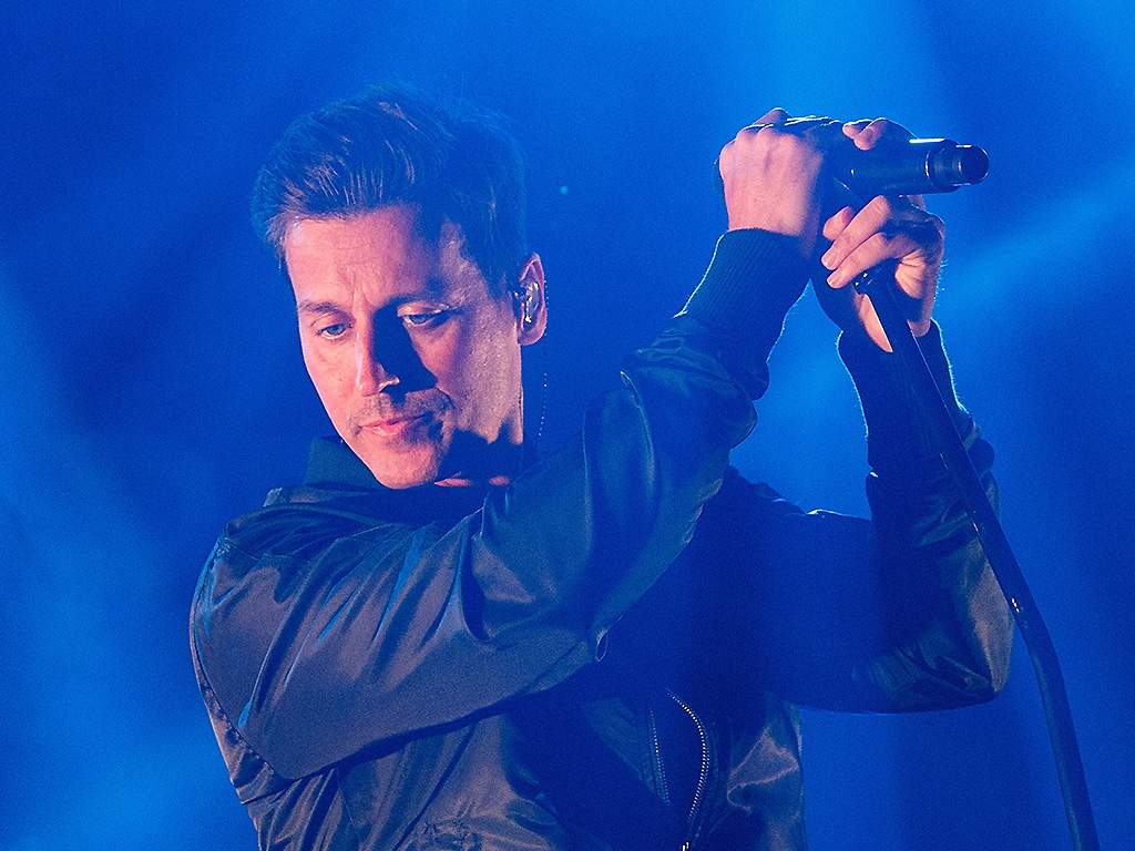 Raine Maida of Our Lady Peace performs onstage at Abbotsford Entertainment and Sports Centre on October 15, 2016.