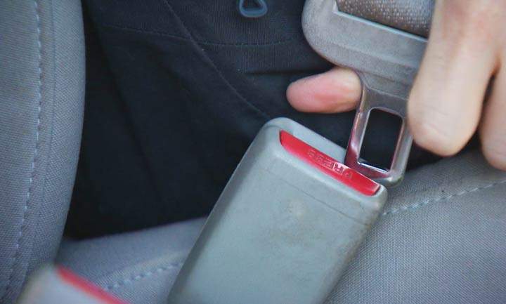 A Saskatoon police officer said he spotted a gun in a vehicle after he pulled it over for a passenger not wearing a seat belt.