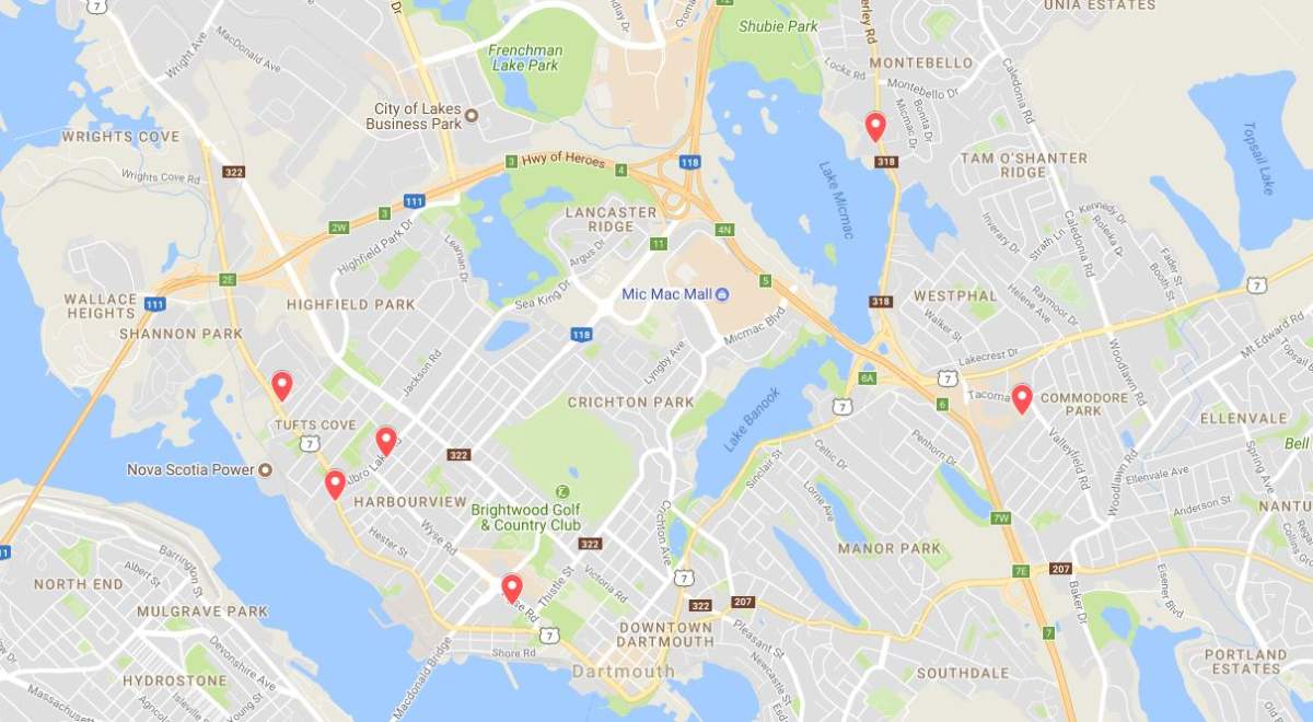 Six robberies have happened in Dartmouth over the past week.