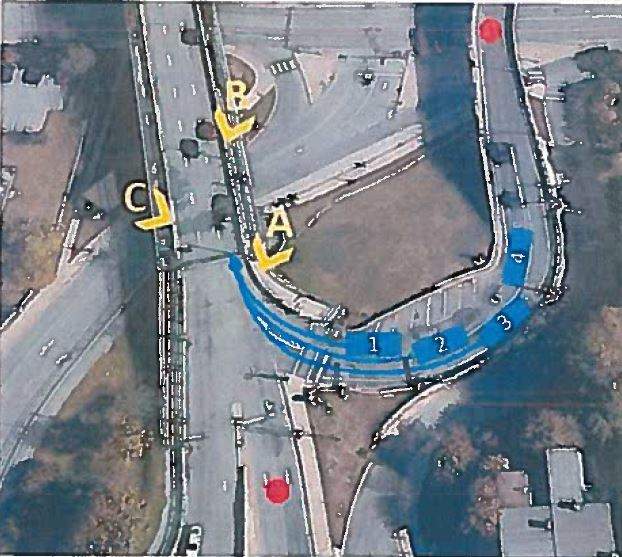 A diagram staff used to depict the test conducted in October 2017