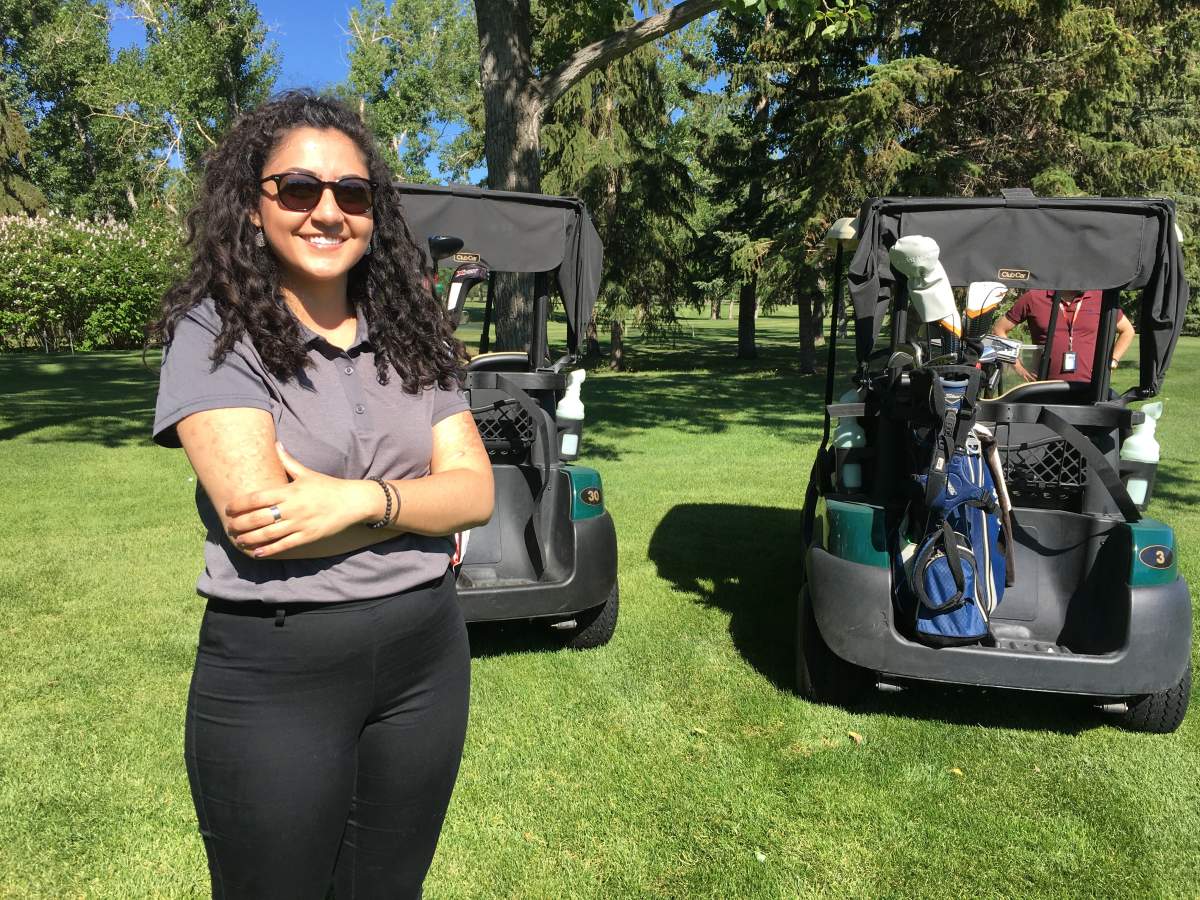 Zaynah Hassan at Canyon Meadows Golf Club in Calgary. June 20th 2018.