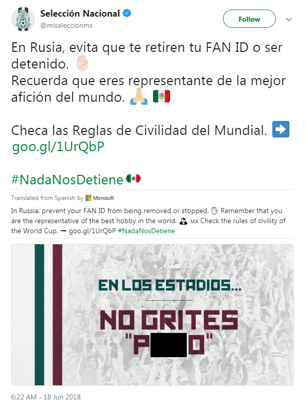 Mexico investigated after gay slur chanted during 2018 World Cup match against Germany - image