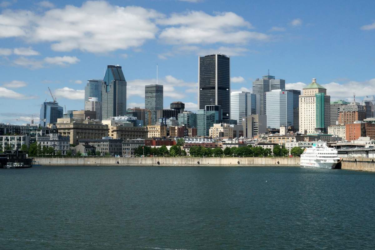 View of Montreal's skyline.