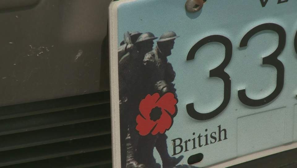 The B.C. government is no longer considering a change to the Veterans Licence Plate program. 