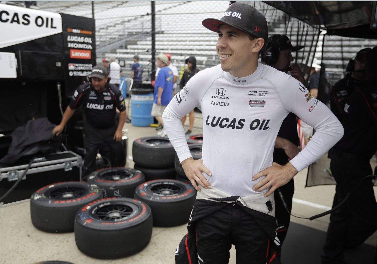 Guelph’s Robert Wickens competing in his first Toronto Honda Indy.