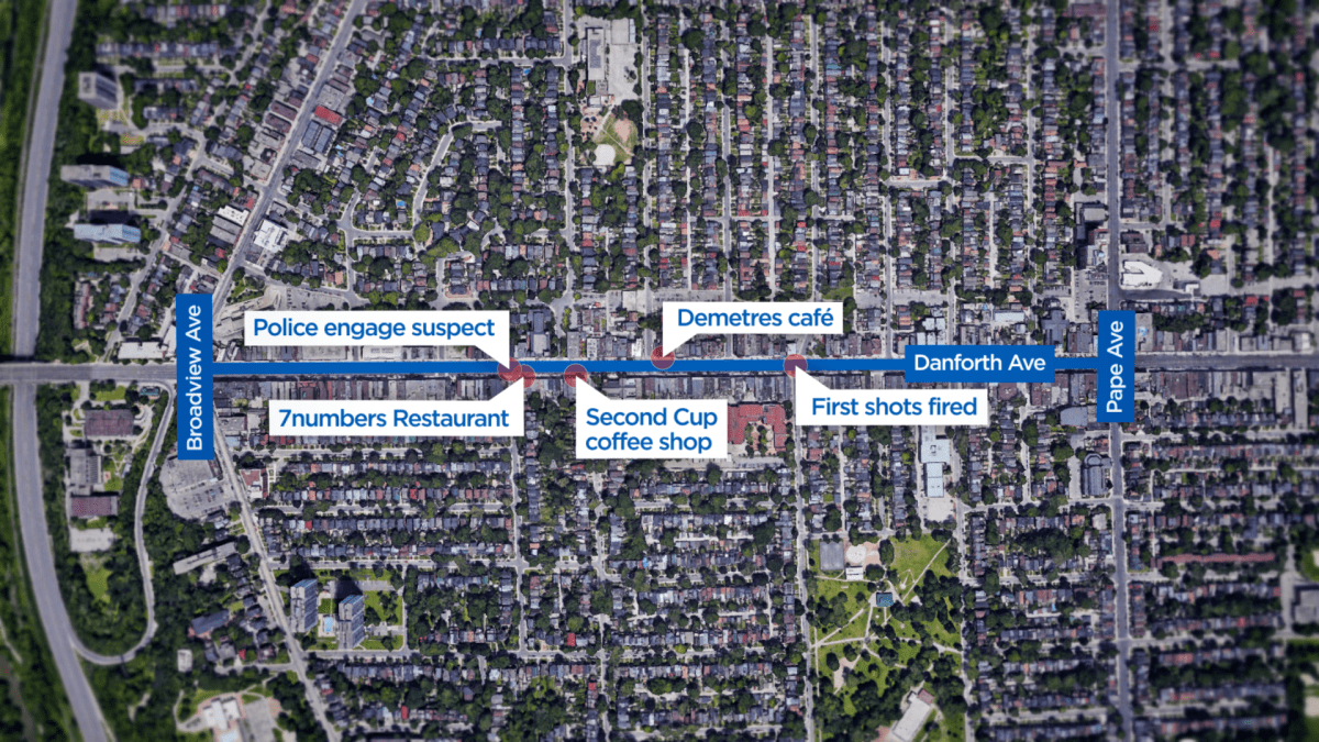 How the Danforth shooting played out in Toronto - image