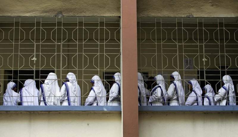 ×
None
FILE- In this April 27, 2011 file photo, nuns of Missionaries of Charity, the order founded by Mother Teresa, stand in a queue to cast their vote during West Bengal state assembly elections in Kolkata, India. Police in eastern India say they have arrested a nun and another worker at a shelter run by Mother Teresa’s charity for allegedly selling a baby. 