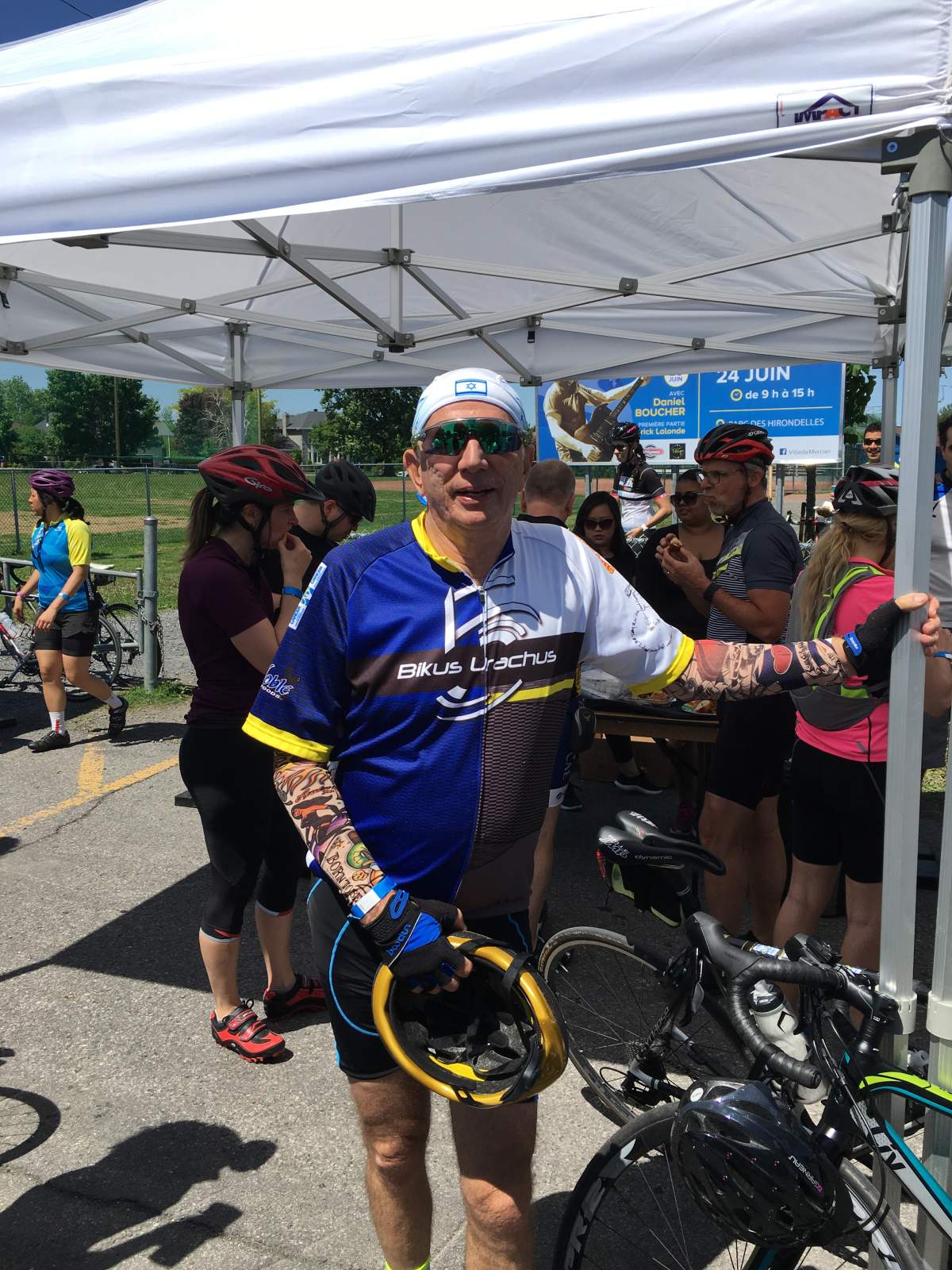 75-year-old Andrew Toeman has participated in all of the Quebec editions of The Enbridge Ride to Conquer Cancer since his remission from melanoma six years ago. File photo.