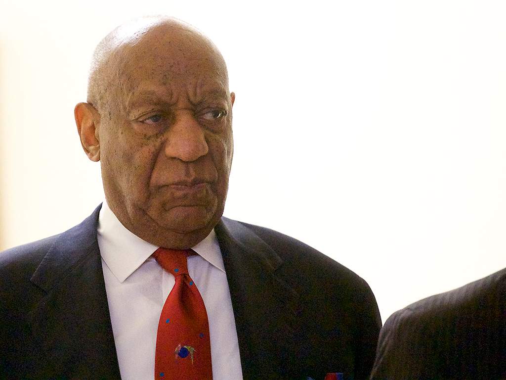 Bill Cosby walks out after the verdict was announced in the Montgomery County Courthouse on April 26, 2018 in Norristown, Pennsylvania.  
