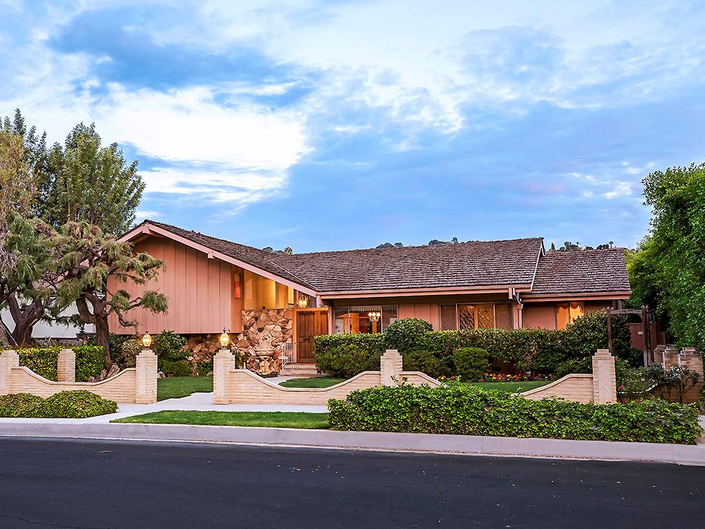 This undated photo provided by Ernie Carswell & Partners shows the home featured in the opening and closing scenes of 'The Brady Bunch' in Los Angeles.