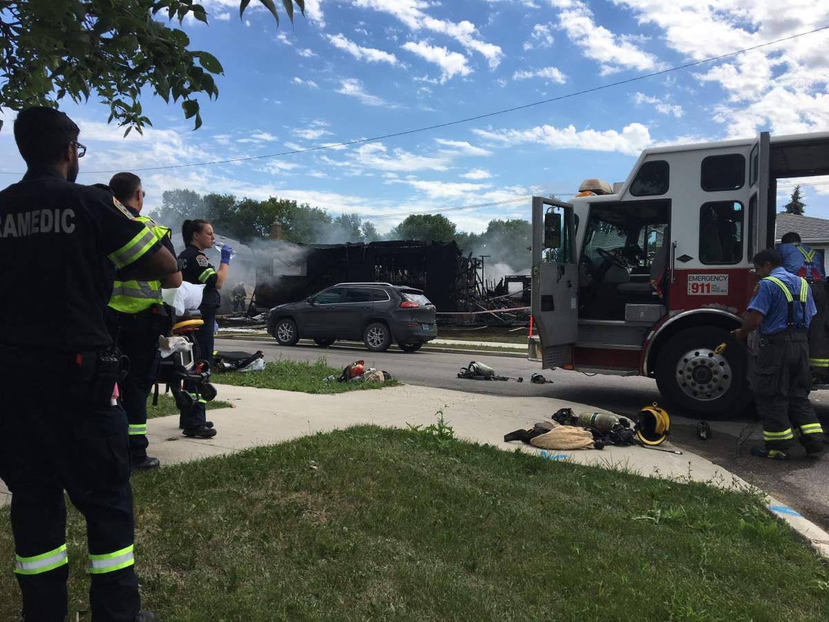 ‘It was like a movie scene’: House destroyed by fire in North End of Winnipeg; 1 dead - image