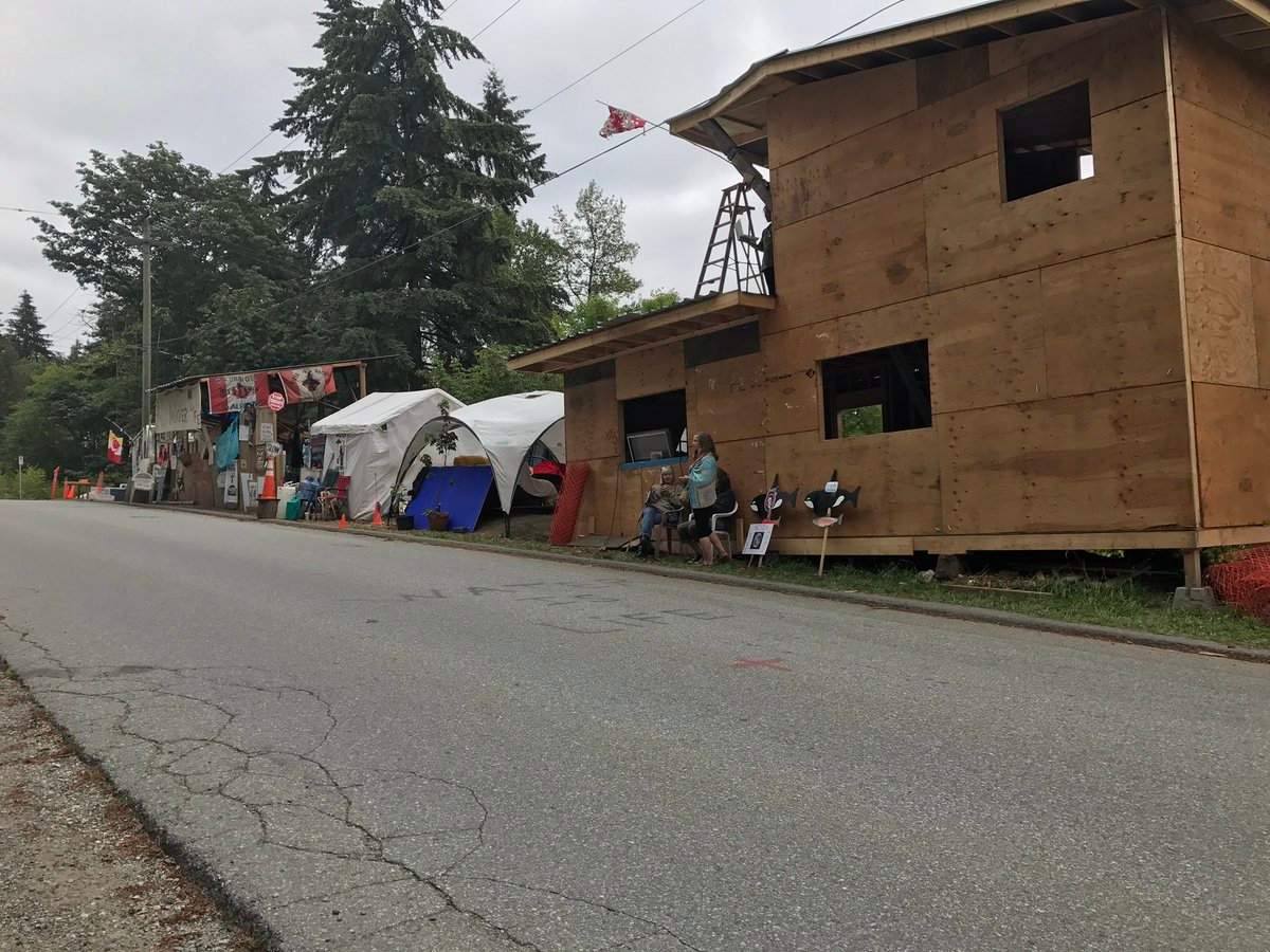Protesters at Camp Cloud on Burnaby Mountain have defied a 72-hour eviction notice issued by the City of Burnaby on July 18.