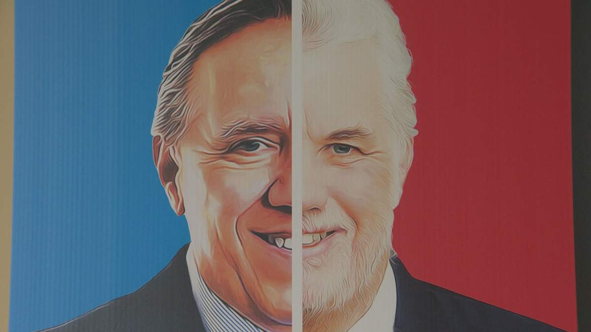 A group of Quebec unions are threatening to take Quebec City to court after their pre-election posters were taken down in that city.