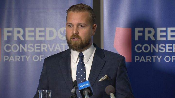 A file photo of Freedom Conservative Party Leader Derek Fildebrandt.