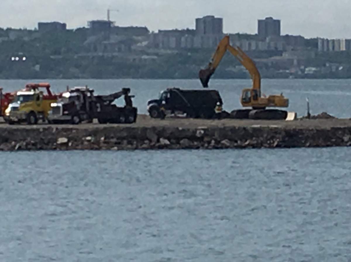Nova Scotia's Department of Labour has confirmed a dump truck pulled from the water at the Fairview Cove Sequestration Facility is related to their investigation into a fatal workplace incident. 