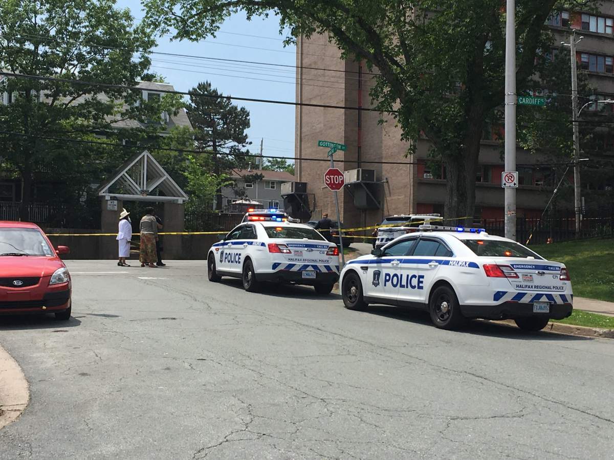 Police have blocked off a portion of Gottingen Street as they investigate an incident.