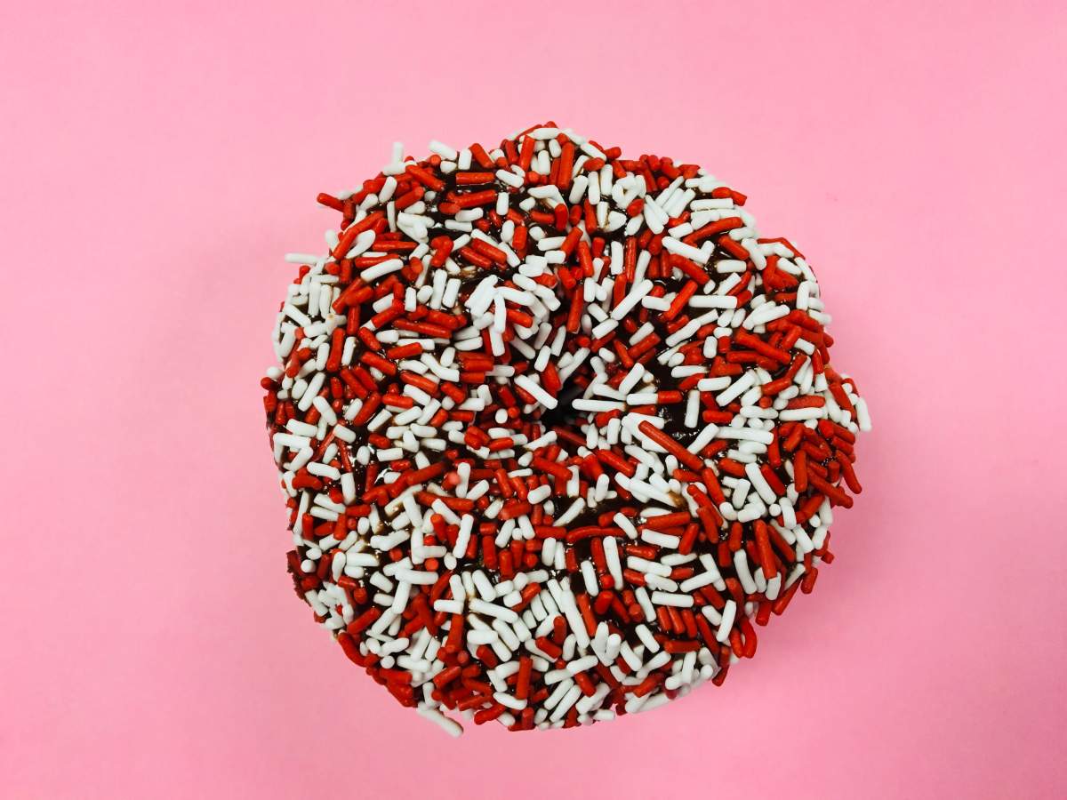 This donut created by Special Olympics athlete Savannah is being sold at Tim Hortons. Proceeds will support Canadians with intellectual disabilities.