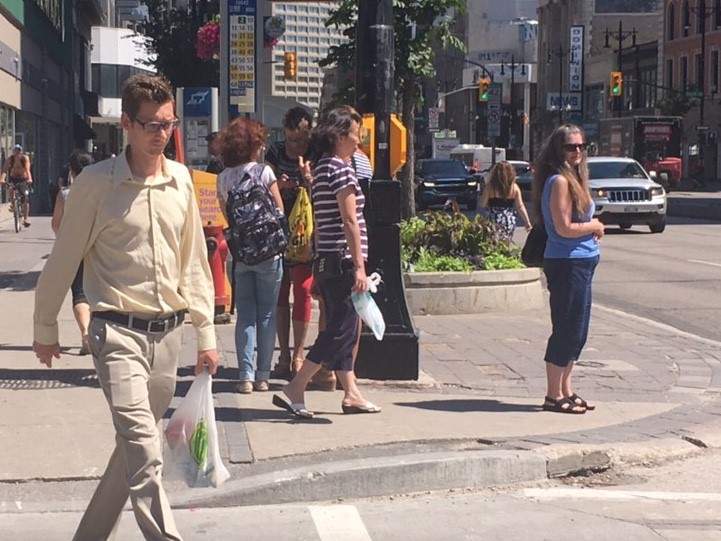Temperatures got above 30 degrees in Winnipeg Friday. 