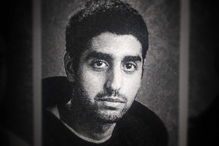 Faisal Hussain is seen in a 2008-2009 Victoria Park Collegiate Institute yearbook photo.