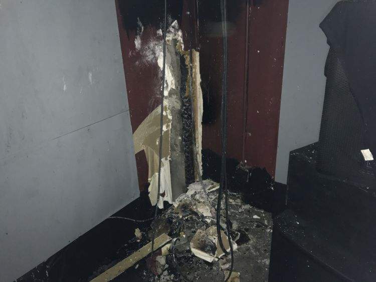 Photo taken inside The Forge following the fire on May 28.
