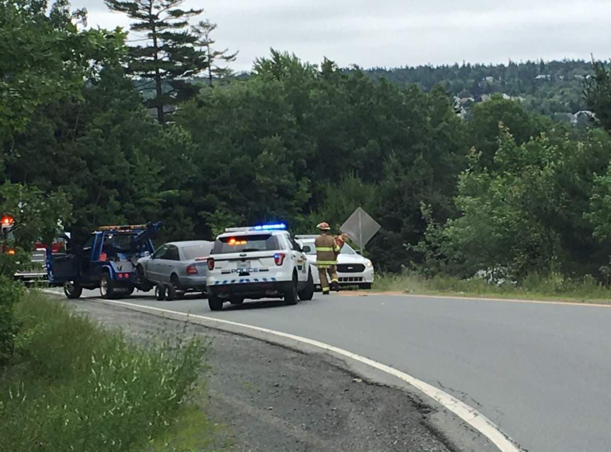 RCMP were looking for an armed robbery suspect in Bedford on Tuesday afternoon.