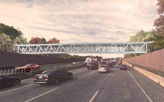 Seen here is a concept image of what the new Harmer Avenue pedestrian bridge will look like after construction is completed.
