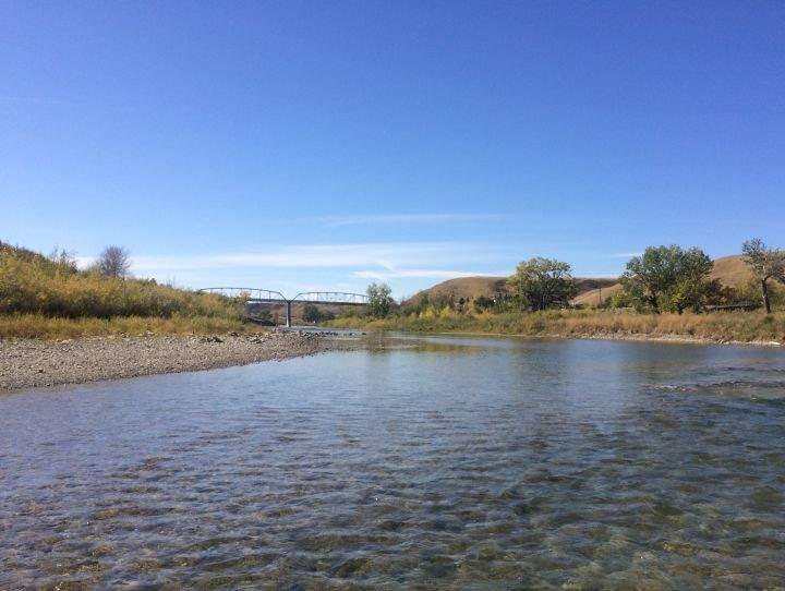 Transport Canada is investigating a crash of an “ultra light” helicopter on a river near Okotoks, Alta., on July 15, 2018.