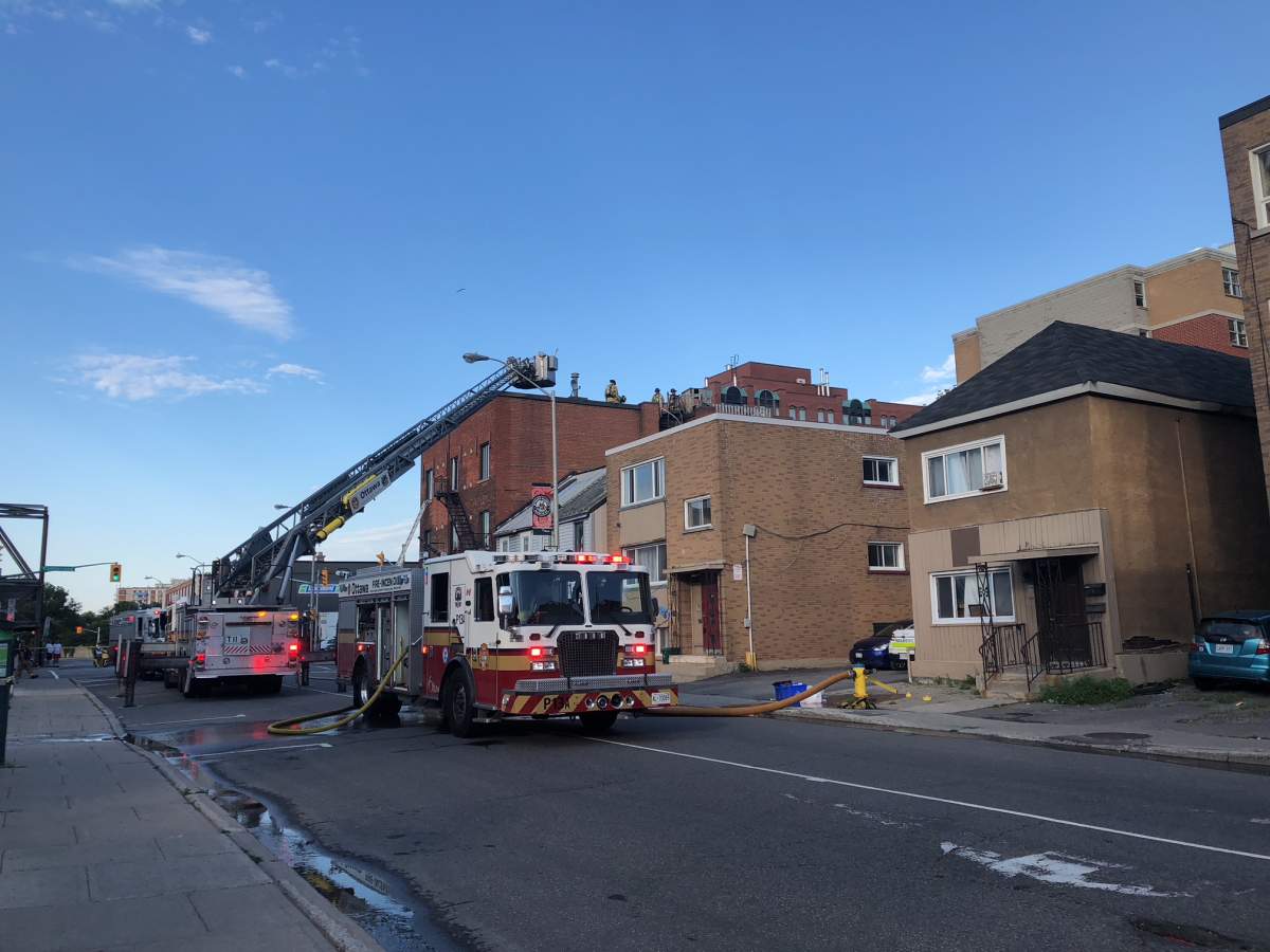 Firefighters battle residential rooftop deck fire in ByWard Market - image