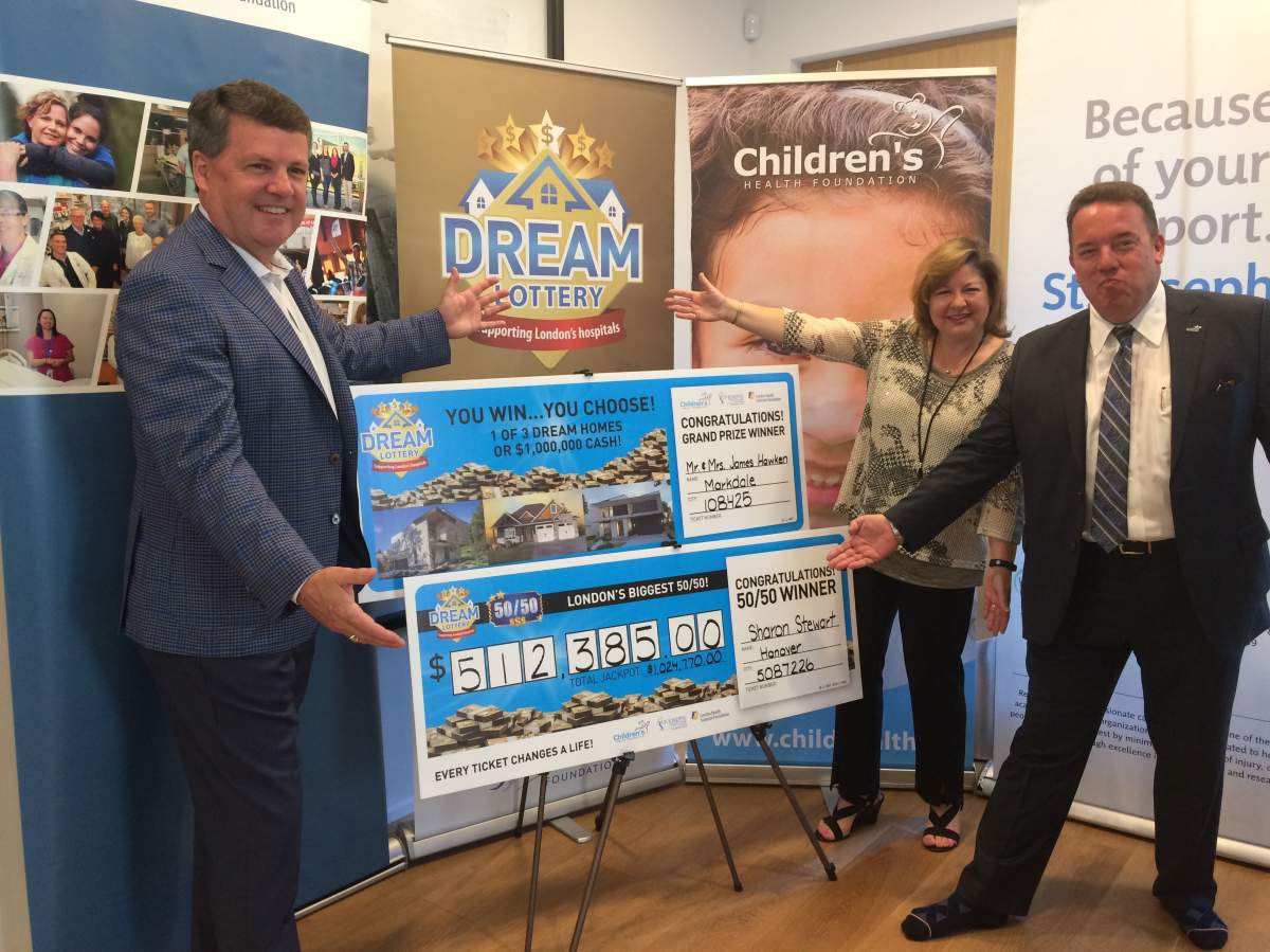 Officials unveil the winners of the 2018 Spring Dream Lottery.