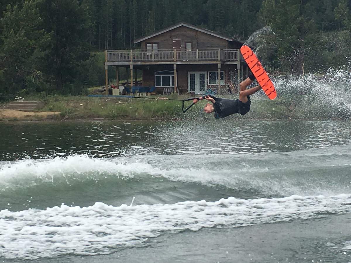 15-year-old Sean Kraus training at Predator Bay south of Calgary. July 24th, 2018.