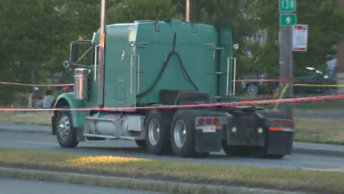Police say the pedestrian suffered injuries to his upper and lower body.